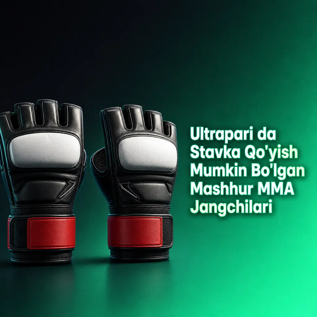 Ultrapari platformasida stavka qo'yish mumkin bo'lgan mashhur UFC MMA jangchilarining rasmi