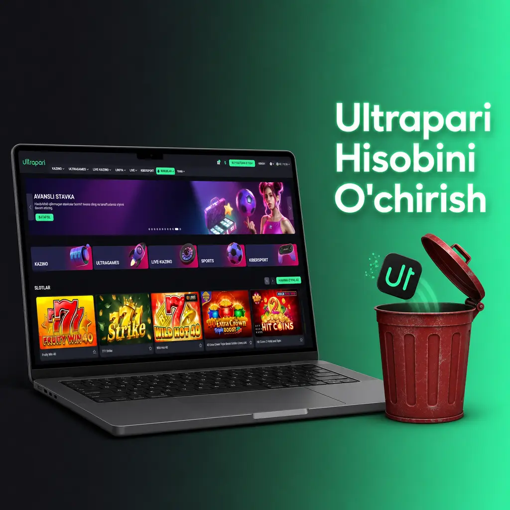 Ultrapari hisobini o'chirish bo'yicha sozlamalar orqali bosqichma-bosqich qo'llanma tasviri