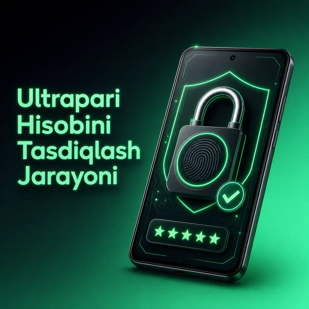 Ultrapari hisobini tasdiqlash: pasport, manzil, telefon va email orqali shaxsni tekshirish jarayoni bosqichlari