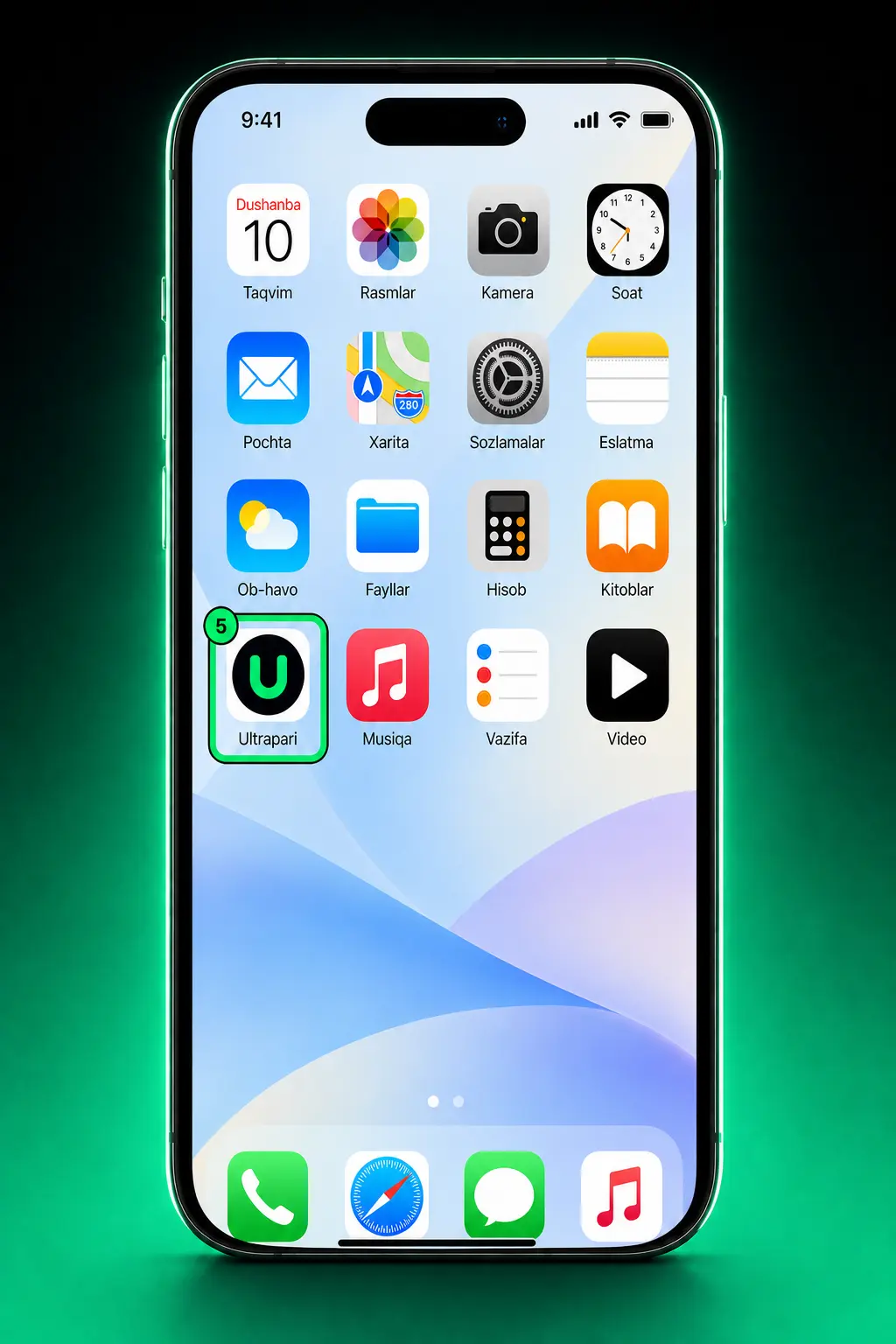 Ultrapari iOS ilovasini 5 bosqichda yuklab olish bo'yicha qo'llanma skrinshoti