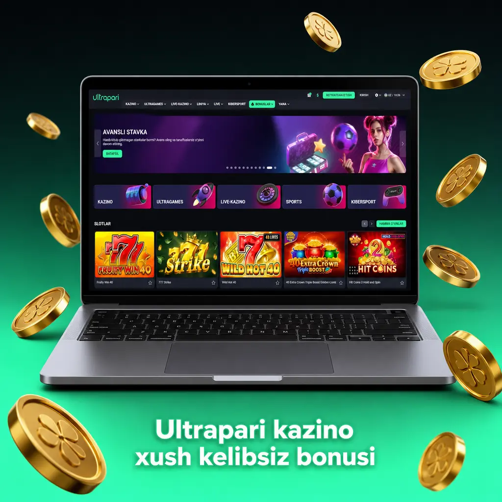 Ultrapari kazinosining xush kelibsiz bonusi: 4 ta depozitga 1730 USD va 150 Free Spin, x35 sharti bilan