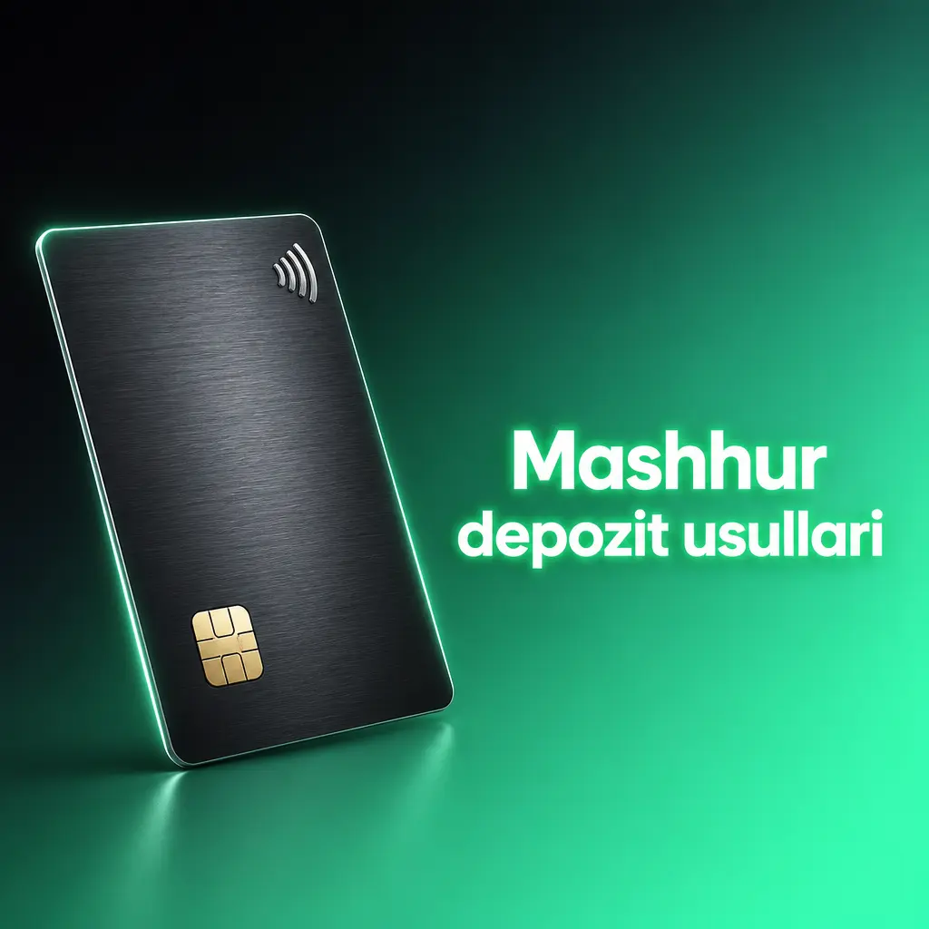 Mashhur depozit usullari: Uzcard, Humo, Bitcoin, Ethereum, USDT, Litecoin, TRON, Dogecoin, XRP va Cardano orqali tezkor to'lov