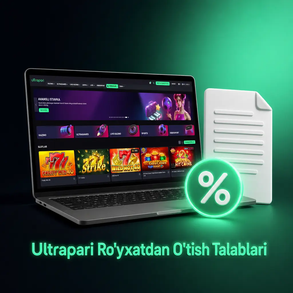 Ultrapari ro'yxatdan o'tish uchun yosh, hujjat va manzil talablarini ko'rsatuvchi rasm